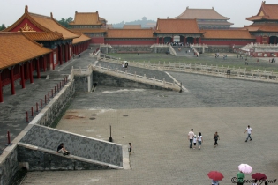  La cité interdite à Pékin.
